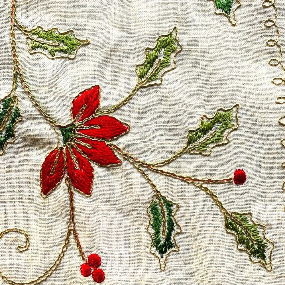 N/A embroidered holiday
